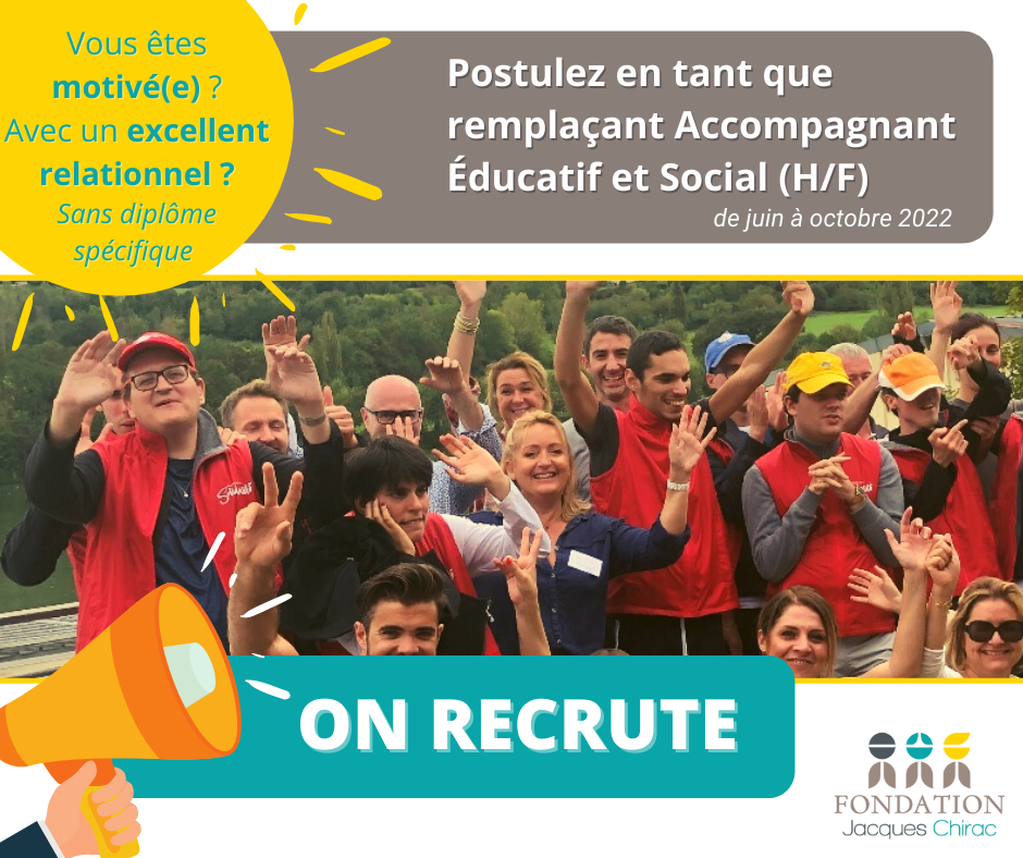 fondation jacques chirac handicap correze emploi job d'été